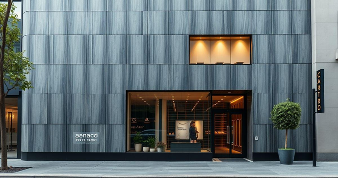 Fachada loja em ACM: como transformar a imagem do seu negócio com modernidade e estilo Fachada loja em ACM: como transformar a imagem do seu negócio com modernidade e estilo
