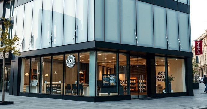 Fachada loja em ACM: como transformar a imagem do seu negócio com elegância e modernidade Fachada loja em ACM: como transformar a imagem do seu negócio com elegância e modernidade