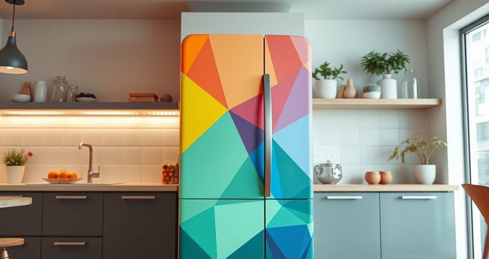 Ideias Criativas para Decorar Sua Geladeira com Adesivos Personalizados